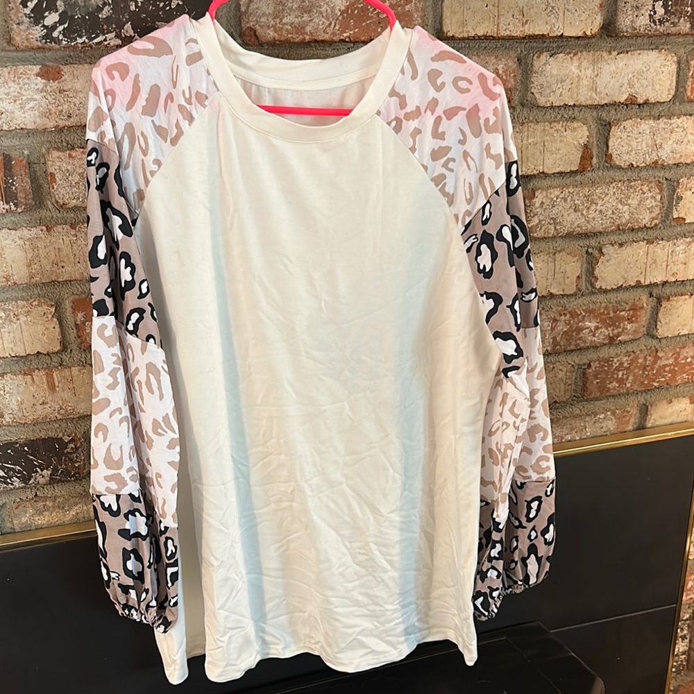 Orange and Pink Long Sleeve T-Shirt